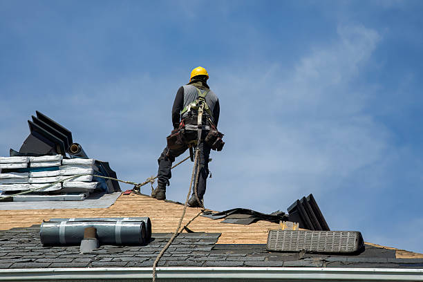 Professional Roofing technician working in New Richland, MN
